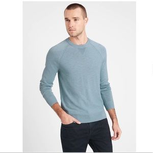 Banana Republic 100% Cotton Raglan Crewneck sweater